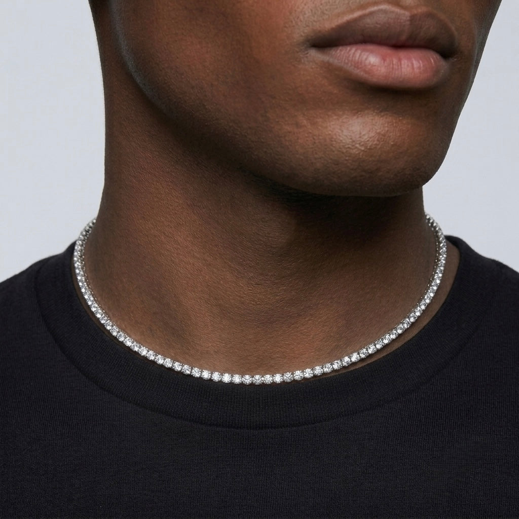 COLLANA TENNIS ARGENTO