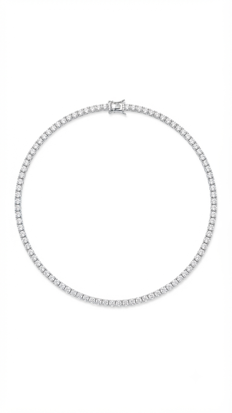 COLLANA TENNIS ARGENTO