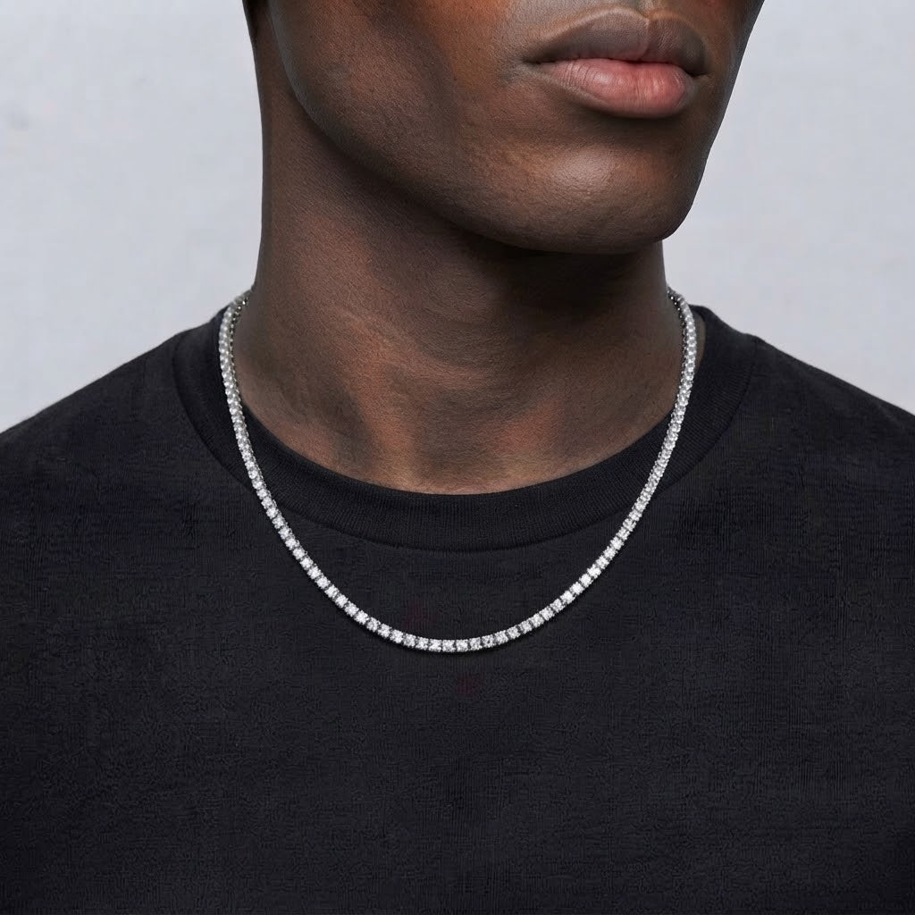 COLLANA TENNIS ARGENTO