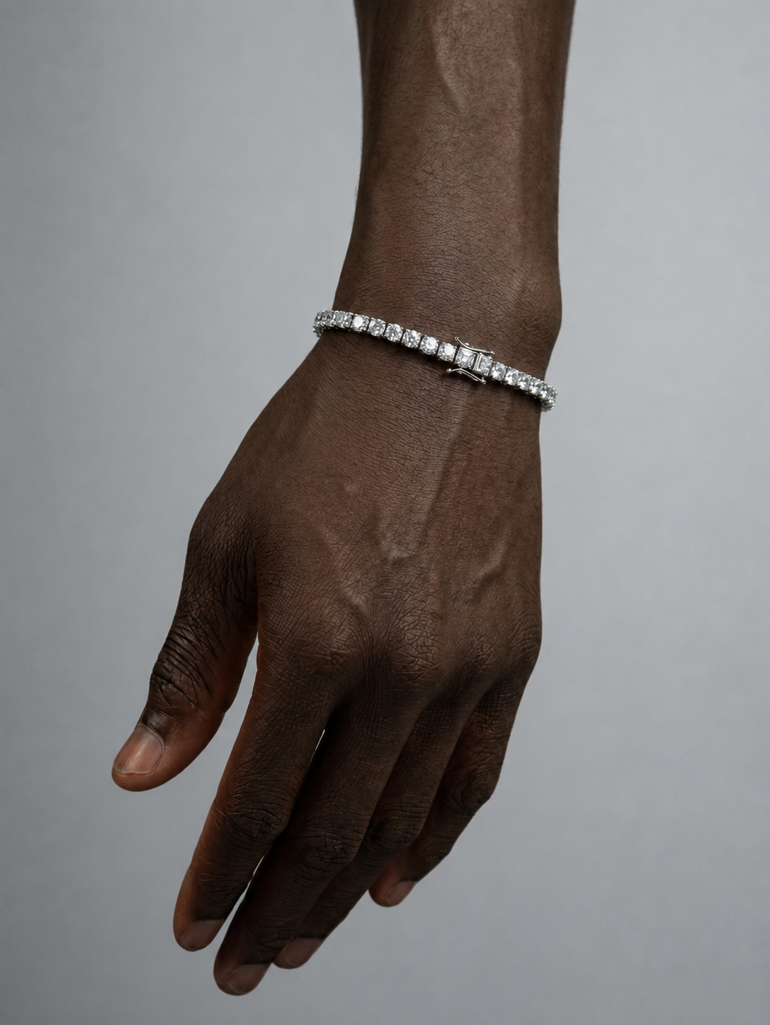 BRACCIALE TENNIS ARGENTO