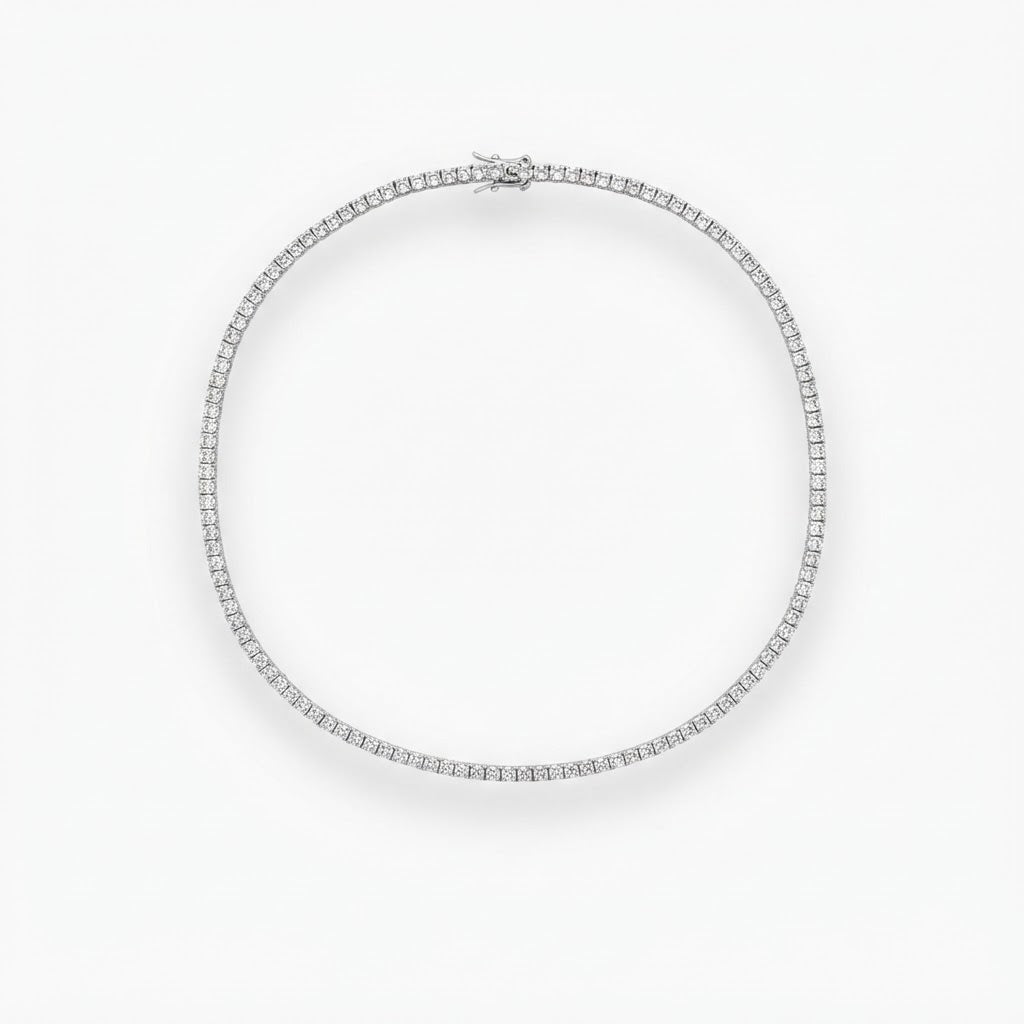 COLLANA TENNIS ARGENTO
